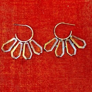 Crystal hoop earrings